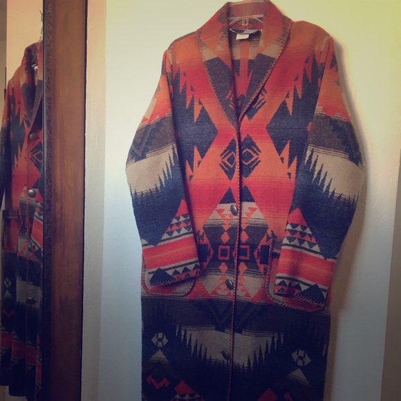 Rhonda Stark Jackets & Blazers - Long duster jacket tribal wool